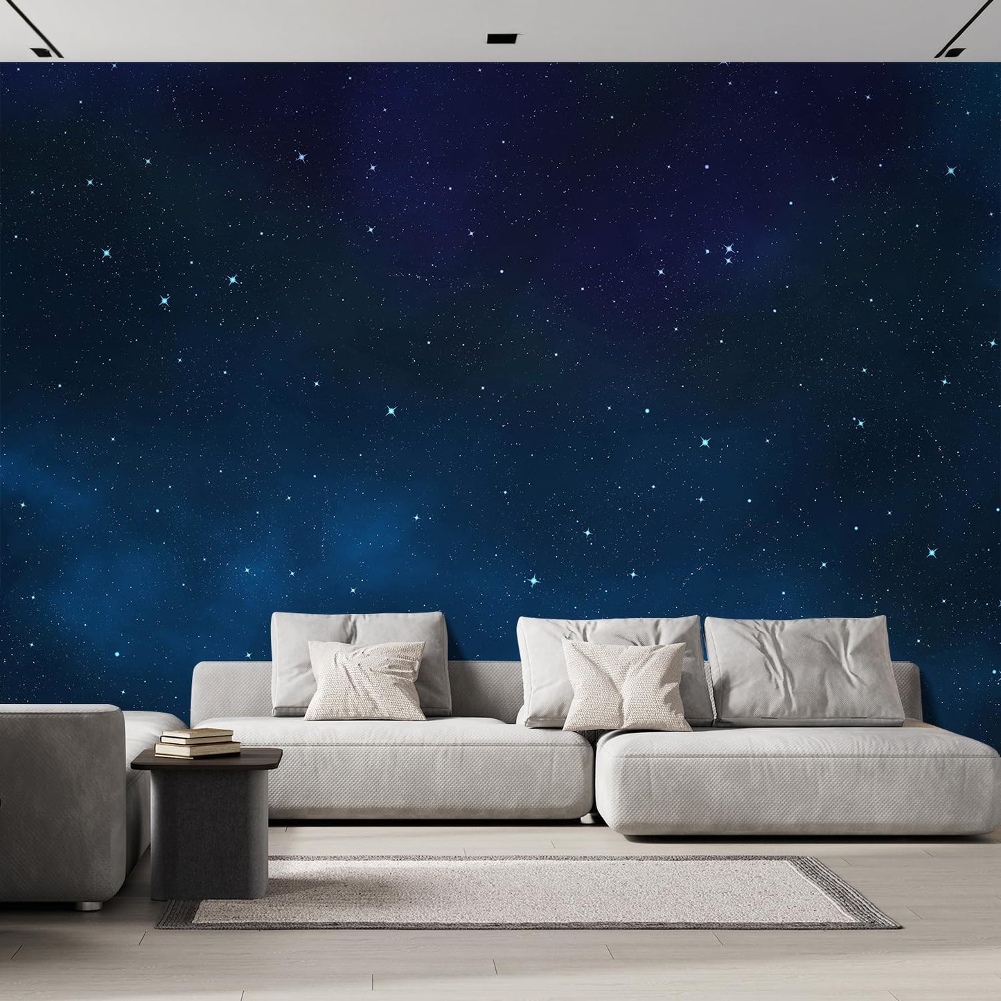 wall26 Large Wall Mural Beautiful Scenery of The Starry Night Self-Adhesive Vinyl Wallpaper Removable Wall Sticker - 96x120 inches