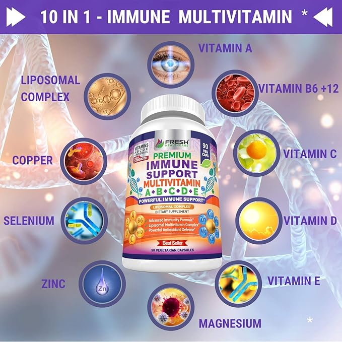 FRESH HEALTHCARE Immune Multivitamin and Moringa Superfood - Bundle