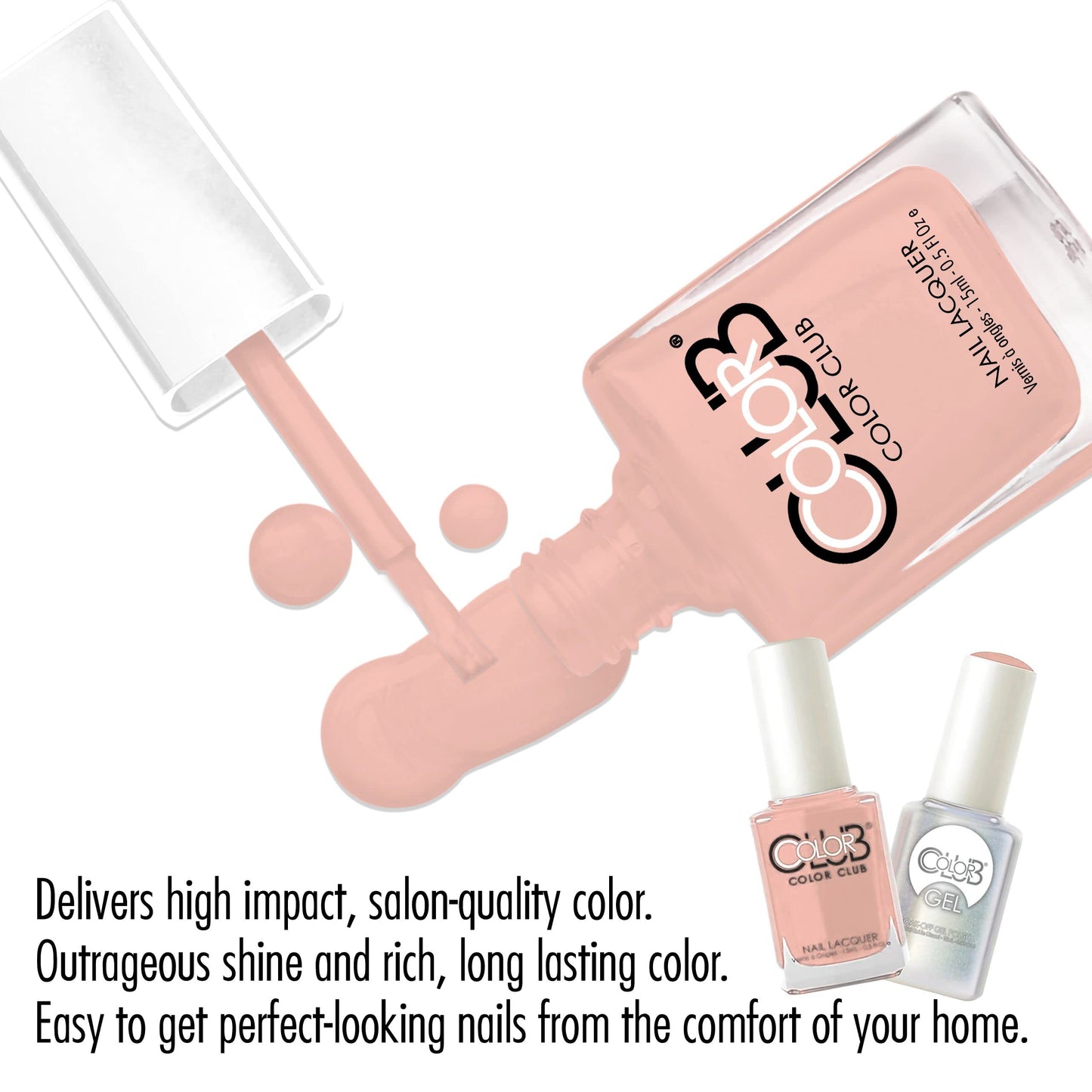 Color Club Hot-hot-hot Pants Color Club Gel + Lacquer Duo Includes 1 Each Of 05geln32 and 05an32, 0.5 fluid_ounces