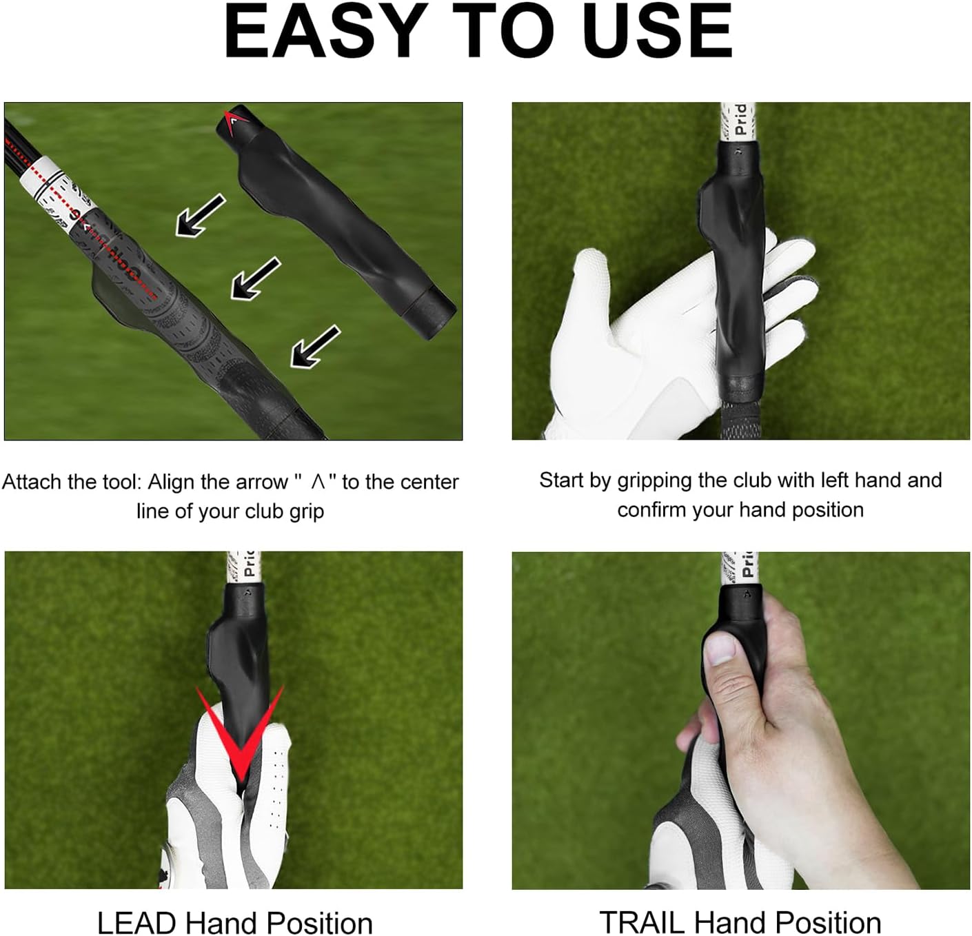 Golf Training Kit with Arm Band & Wrist Strap, Golf Swing Training Aid to Correct Wrist Angle and Develop Muscle Memory for Beginner Golfers