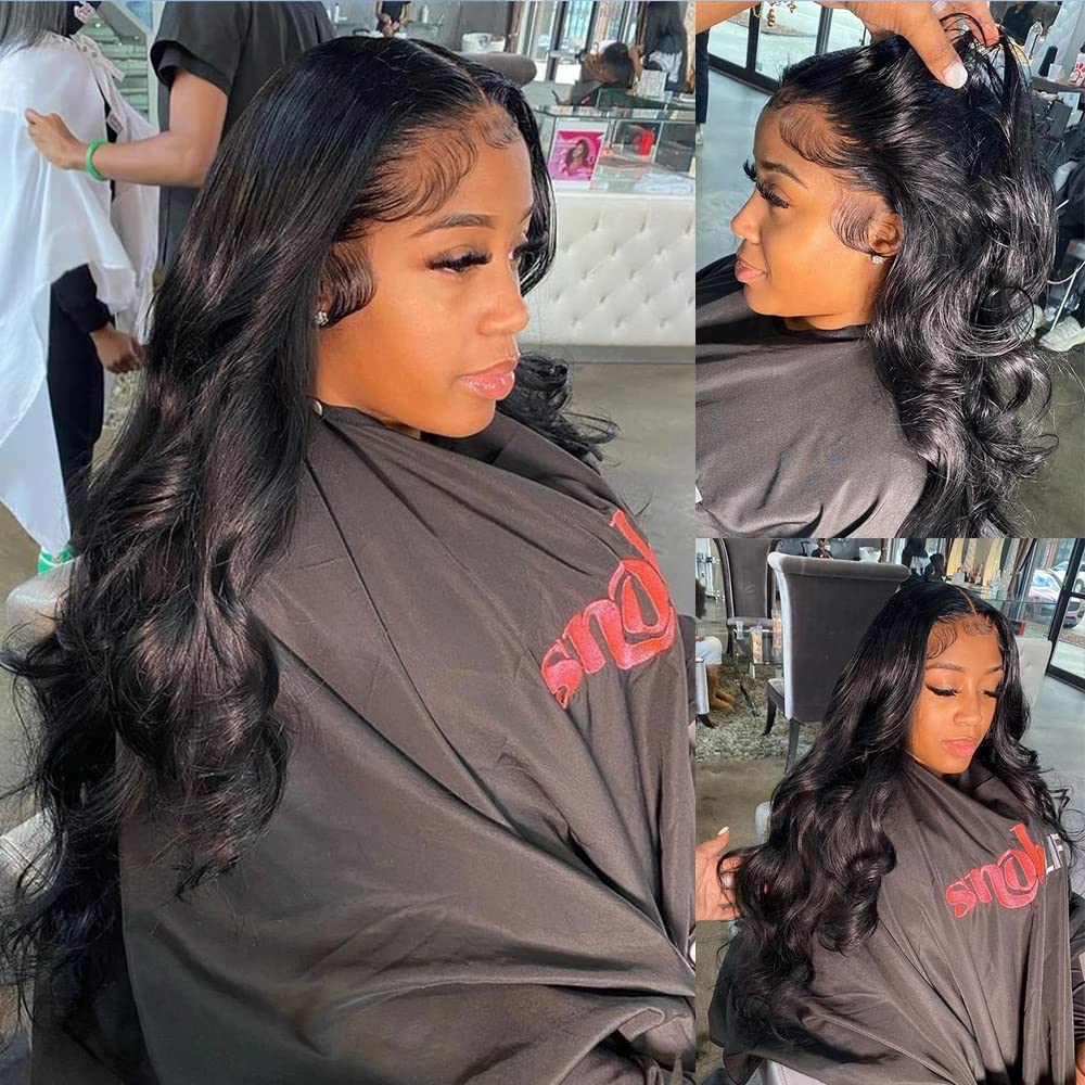 13x4 Ear to Ear Transparent HD Lace Frontal Closure 12A Unprocessed Brazilian Virgin Body Wave Human Hair Frontal 150% Density 1