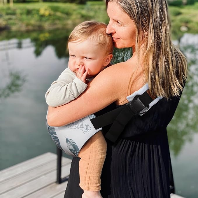 Baby Sling Carrier for Infants and Toddlers 6–36 Months (10–30 lbs), Breathable Cotton Hip Shoulder Carrier – Adjustable, Hands-Free Toddler Sling for Side & Hip Carry(Beige)