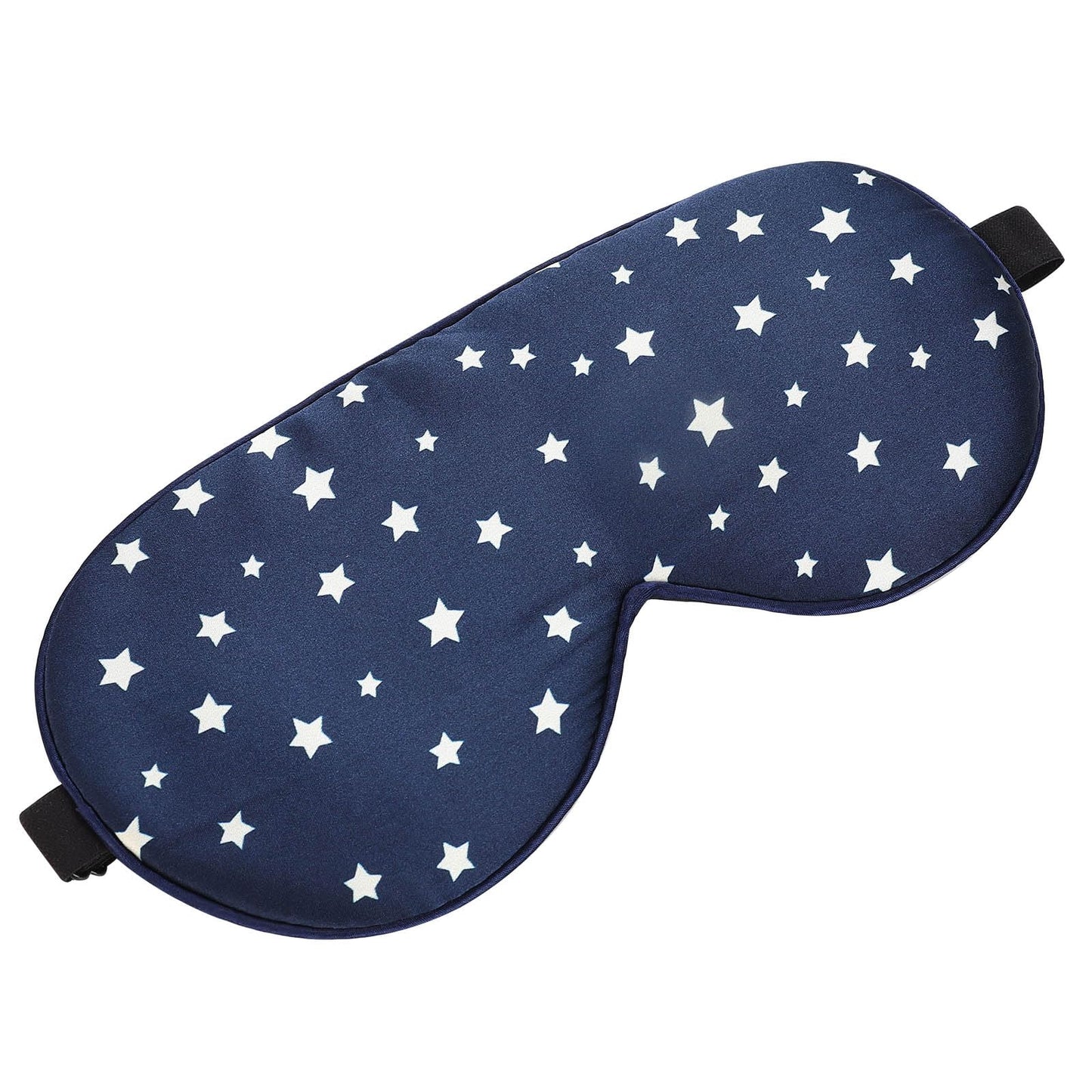 ALASKA BEAR Natural Silk Sleep Mask, Super Smooth Eye Mask (Blue Stars)