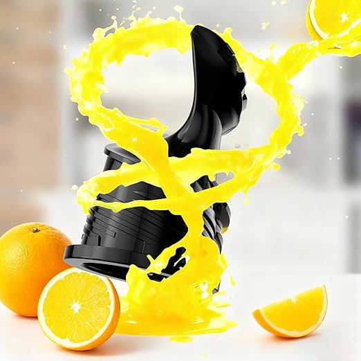 Cold Press Juicer,With 5.4" Extra Large Feed Chute Fit Whole Fruits & Vegetables,High Juice Yield,Easily Detachable Parts Design,Easy Assemble & Cleaning