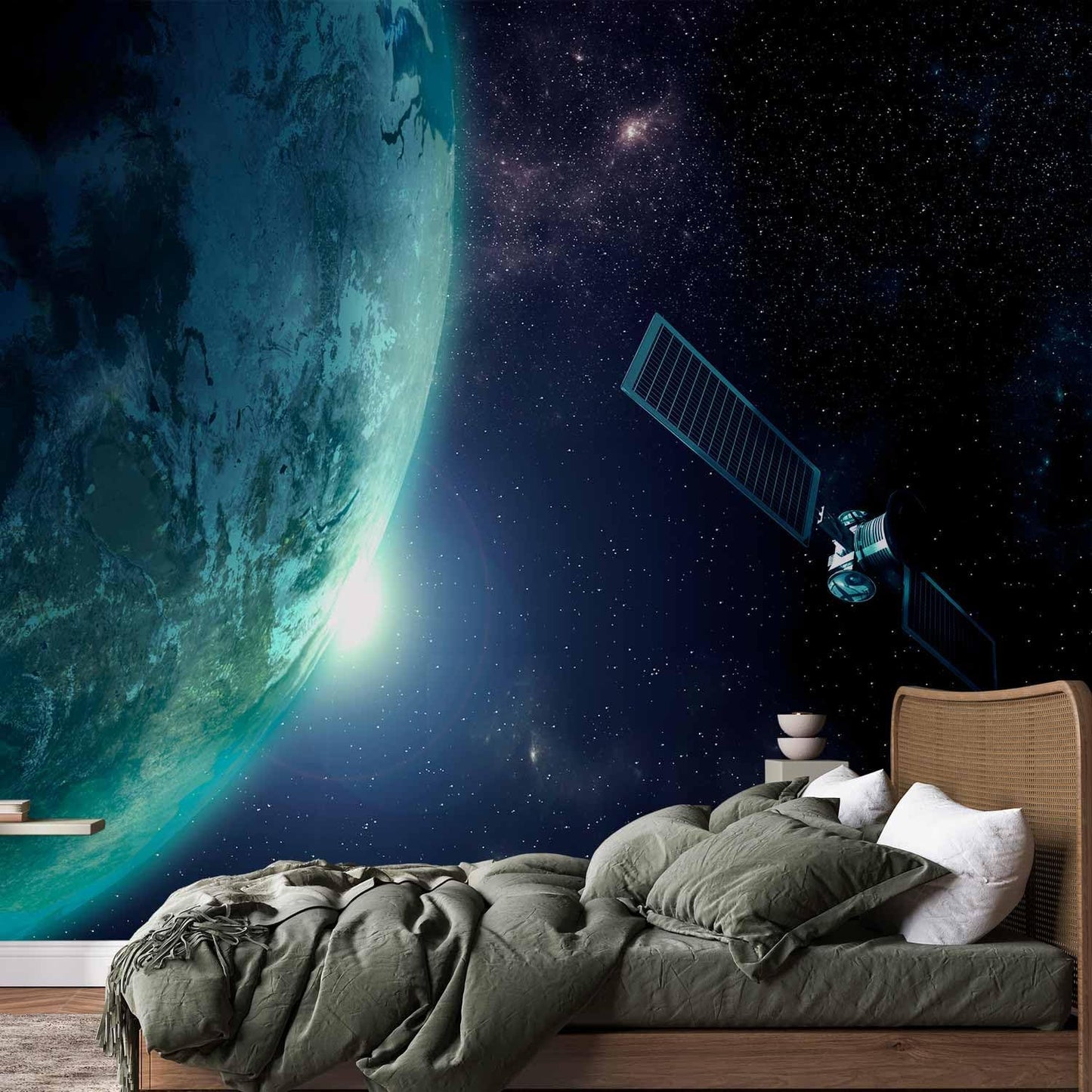 artgeist Wall Mural Cosmos Galaxy 154x110 in - Peel and Stick Self-Adhesive Wallpaper Removable Large Sticker Foil Wall Decor Print Picture Image Design n-B-0007-a-c