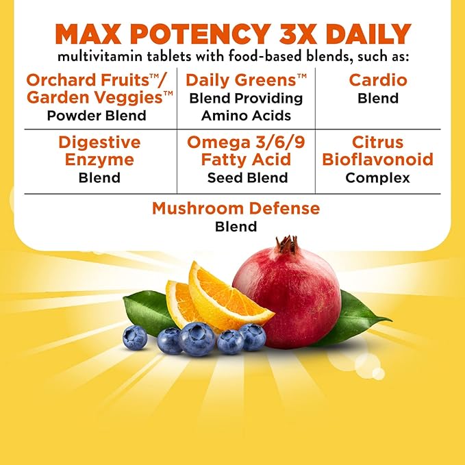 Nature's Way Alive! Max Potency Daily Multivitamin Tablets, Natural, 90 Count