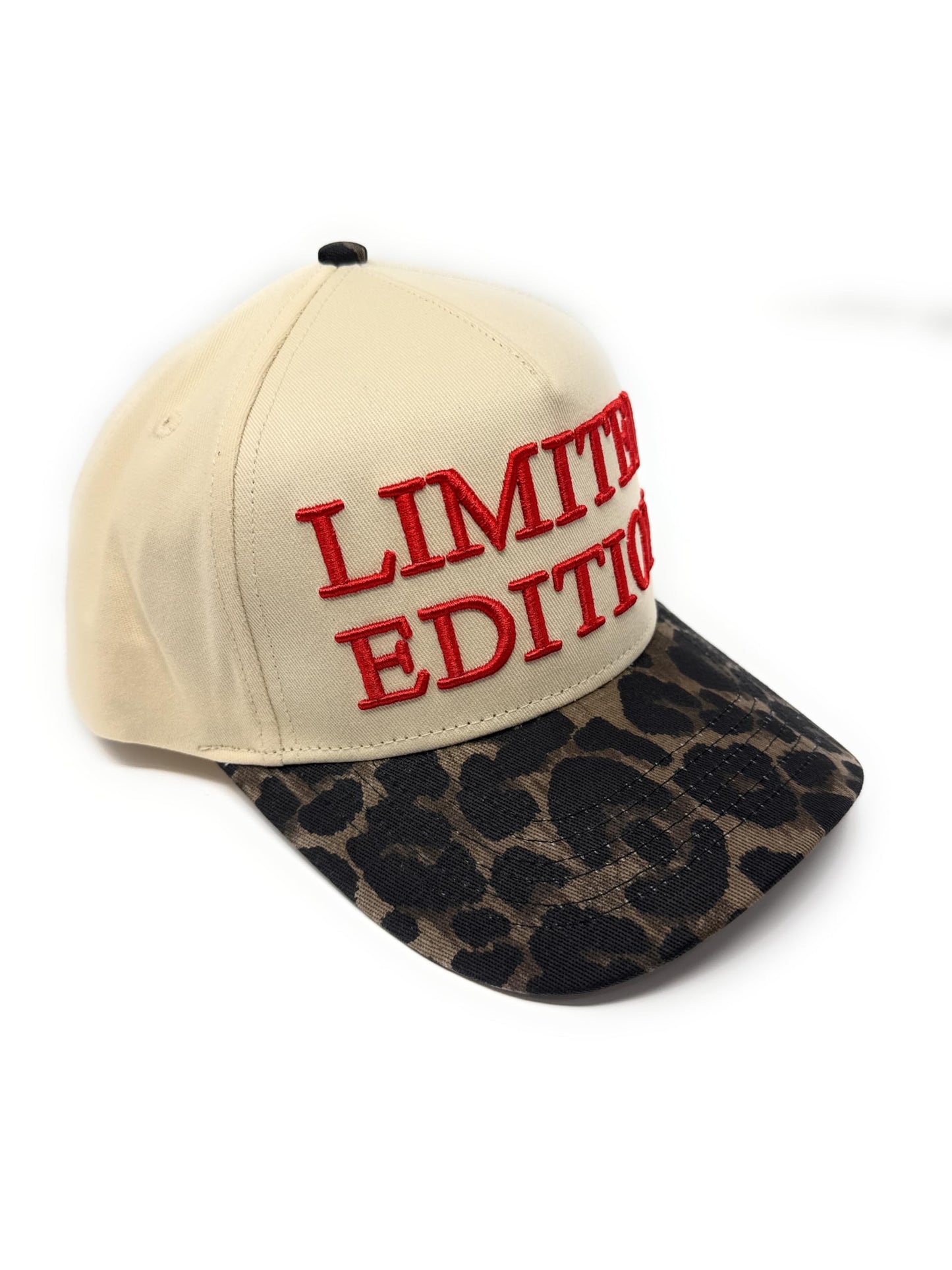 Vintage Leopard Print Trucker Cap, Puff Embroidered Design, Limited Edition, Trucker Hat