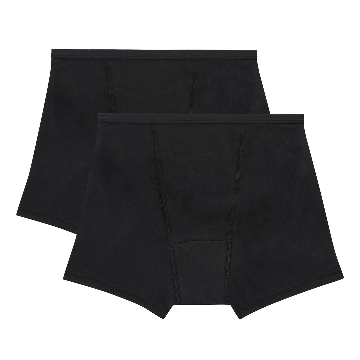 Hanes Women's Comfort, Period. Boxer Briefs, Super Leak Post-Partum & Period Underwear, 2-Pack