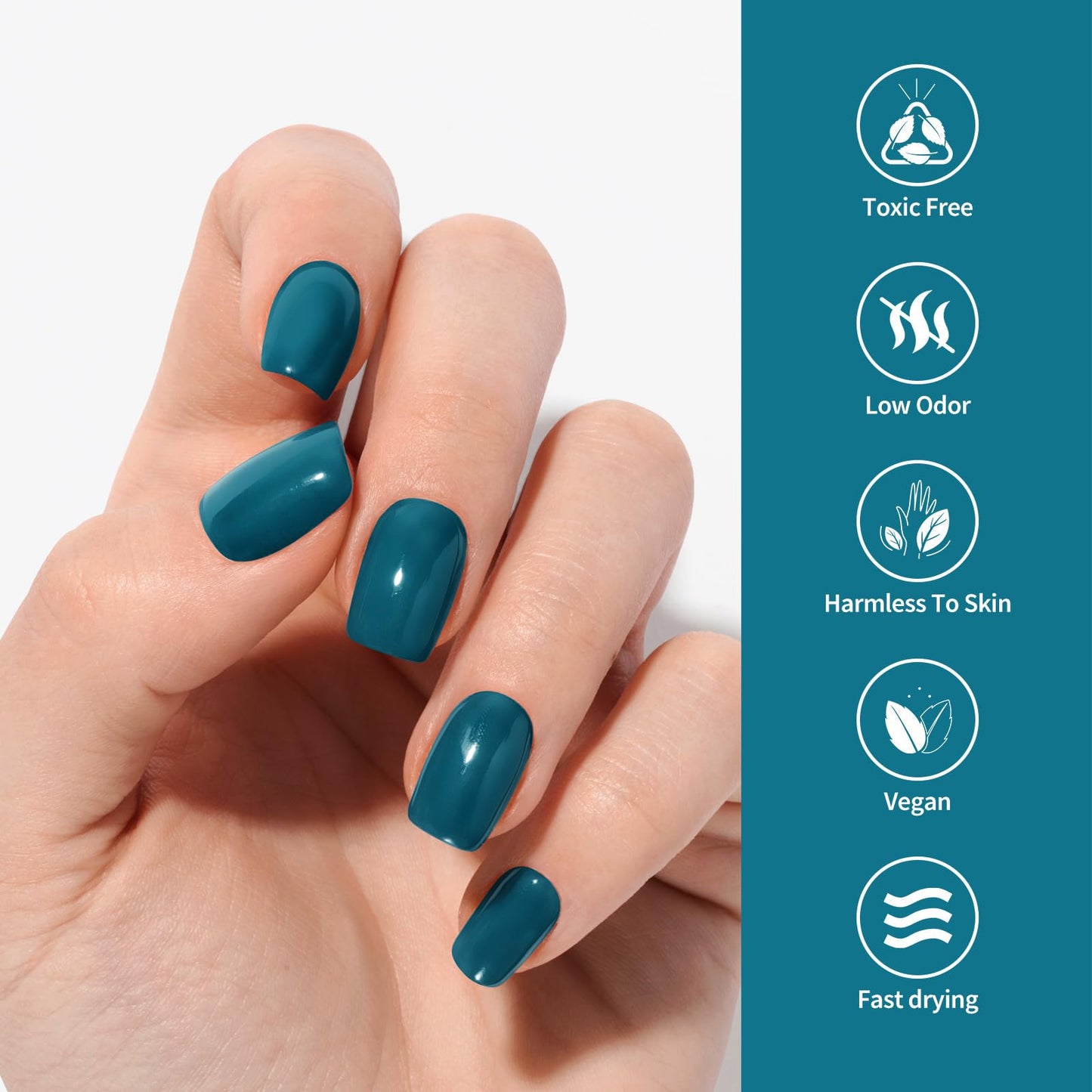 VENALISA Green Gel Nail Polish 1 Pcs 12ml Dark Green Color Gel Polish Soak Off UV Salon Manicure DIY at Home Nail Art For Girls