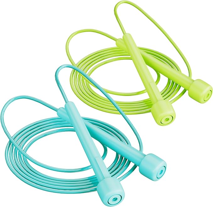 POCFOINY 2 Pack Jump Rope for Fitness, Speed Rope Skipping Rope for Men, Kids and Women, Jumping Rope for Workout, Tangle-...