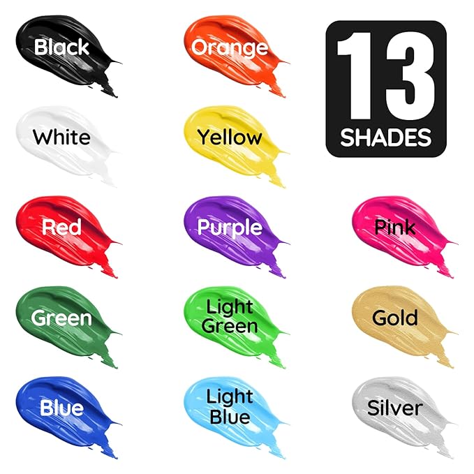 Yellow Face Body Paint -Water-Based Non-Toxic Body Painting for Cartoon Character Halloween SFX Cosplay, Full Coverage Washable Paint for Costume Party Theater Stage Performance