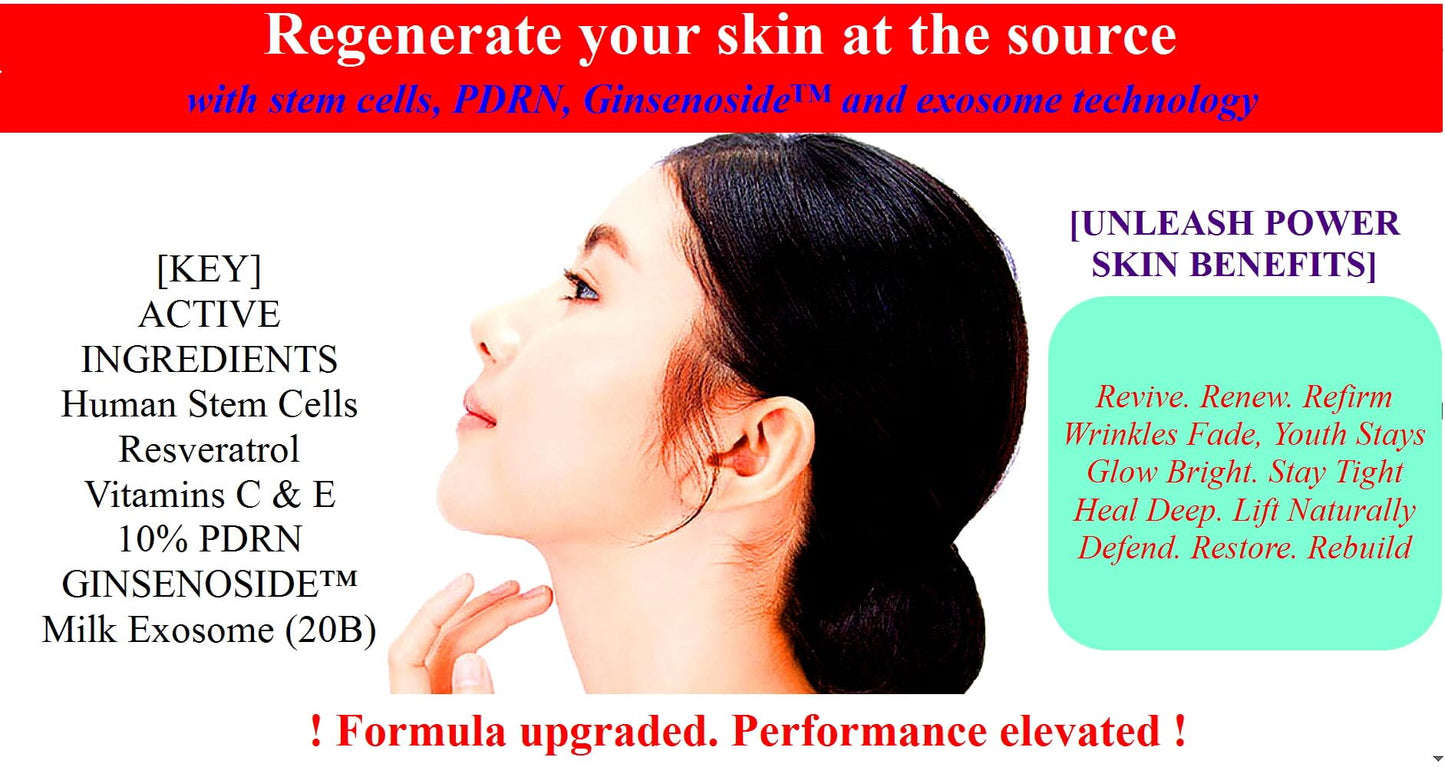 WHITESILK (85%) Human Stem Cell & (10%) PDRN Anti-Aging & Repair Ampoule Serum (12 Vials, 120ml) for Youthful, Radiant Skin!