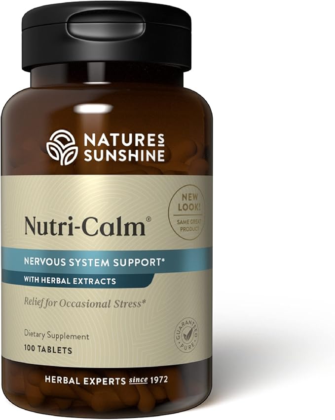 Nature's Sunshine Nutri-Calm- Herbal Stress Relief Supplement for Natural Relief, Mood Support and Boost, Nervous System S...