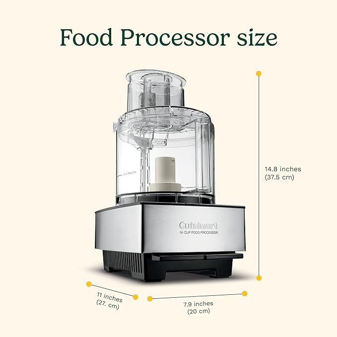 Cuisinart Food Processor 14-Cup Vegetable Chopper for Mincing, Silver (DFP-14BCNYC)