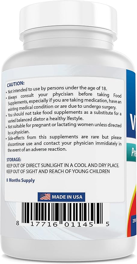 Best Naturals Vitamin B6 Tablet, 100 mg, 250 Count