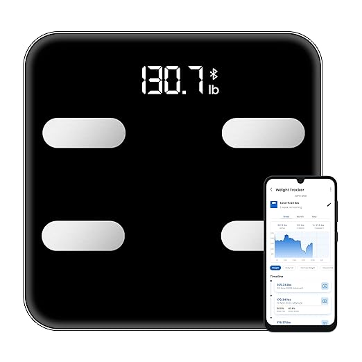 NextLevel Fit Smart Bathroom Scale for Body Weight – Digital Weight Scale with BMI, Body Fat & Body Composition, Smart Sca...