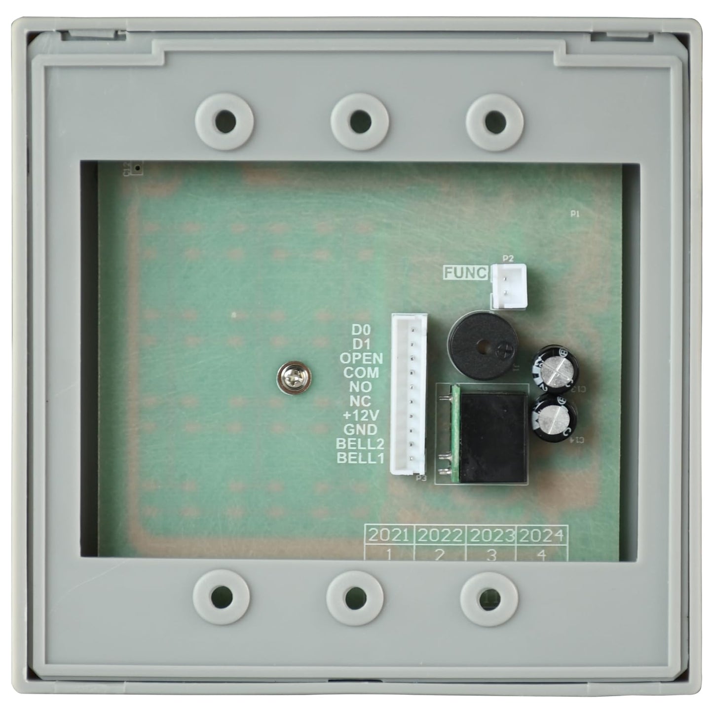 RFID Door Access Control Kit with 600LBS Electric Magnetic Lock, 110-240V AC to 12v DC 4A Power Supply, Nearness Door Entry keypad, 10 Key Fobs, and Exit Button (C2052-600LB Access Control Kit)