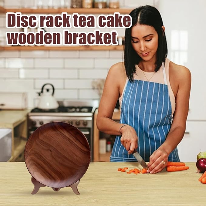 Plate Display Stands 6 Inch Vertical Wooden Plate Stands for Display Multi-Purpose Decorative Picture Easel Holder for Book, Pictures or Other Items| Wooden Stand