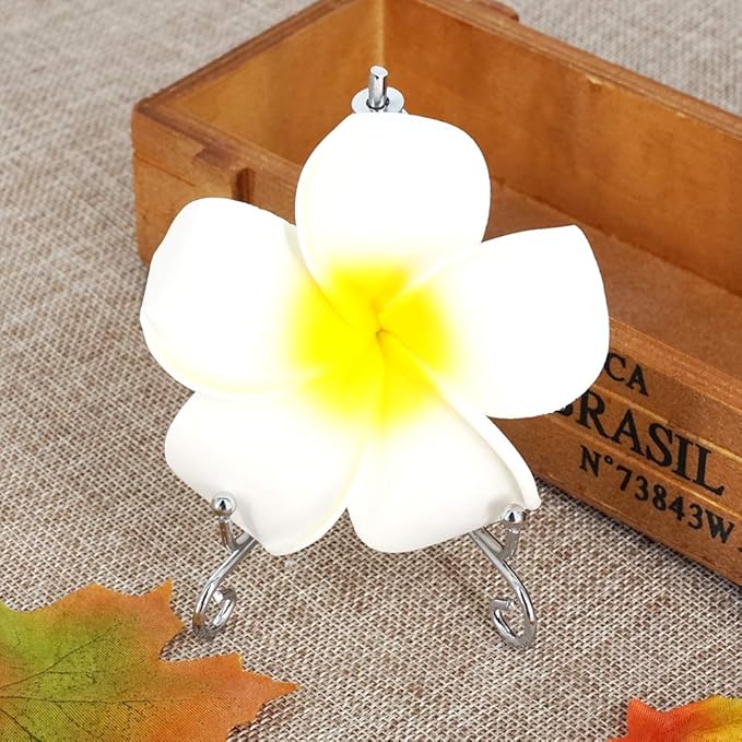 LIONWEI LIONWELI 4 Inch Silver Iron Plate Stand Holder Easel Display Stand for Plate?Picture?Photo and More,4 pcs.