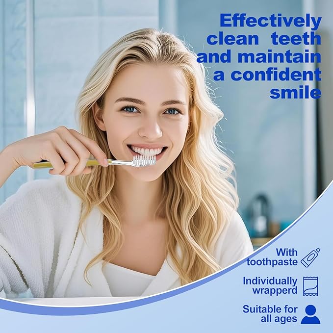 Disposable Toothbrushes with Toothpaste (5 Colors) (500)