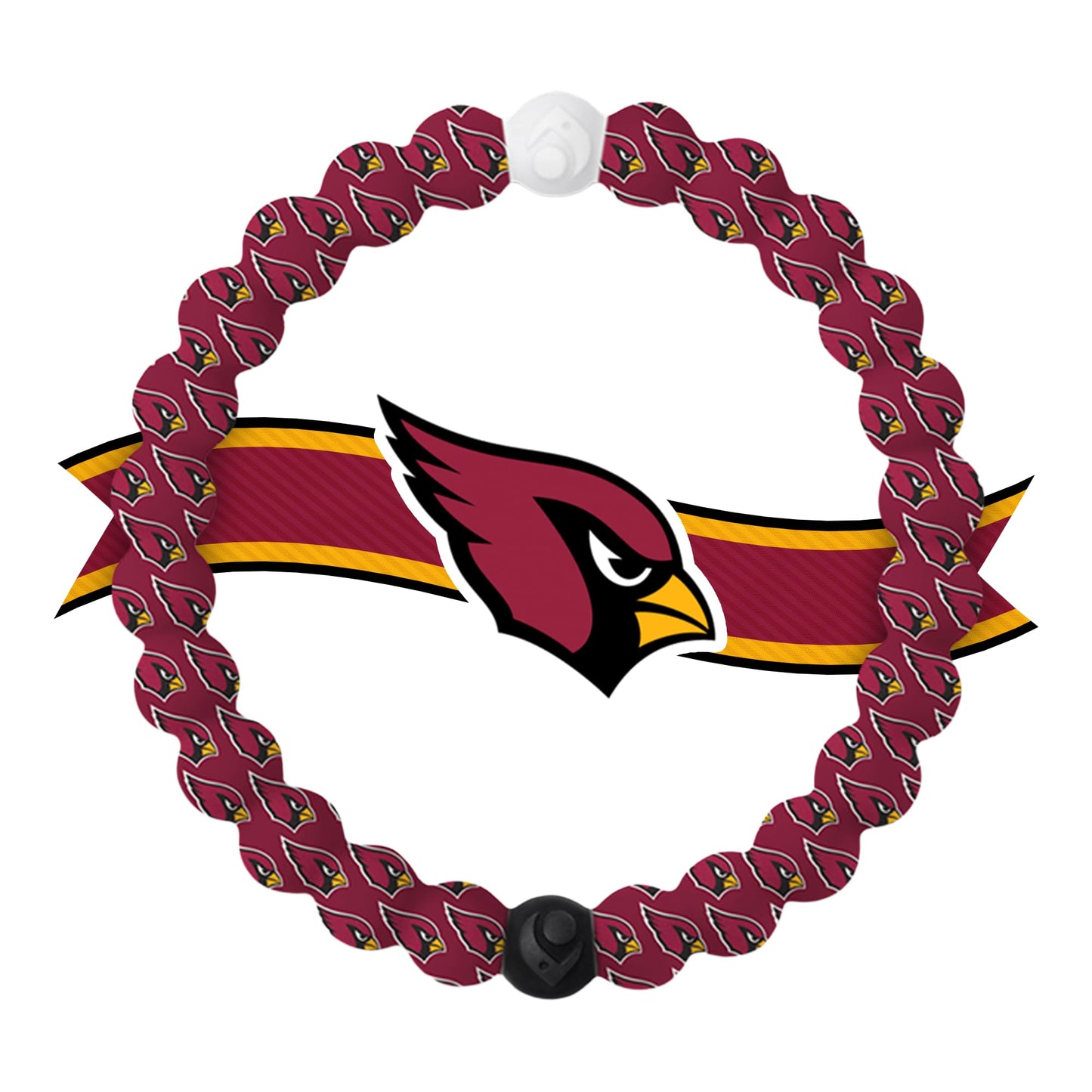 Lokai Silicone Beaded Bracelet for Men & Women, NFL Football Collection - Arizona Cardinals, Large - Silicone Jewelry Fashion Br