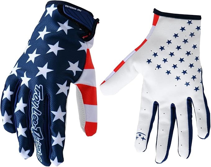 EXCEREY American Flag Cycling Gloves Motorcycle Bicycle Full Finger Off-Road Racing Gloves Outdoor Sports for Men Women & ...