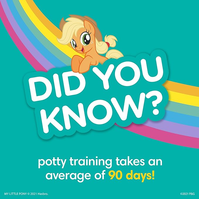 Pampers Training Pants - Easy Ups Girls & Boys - Size 2T-3T, 132 Count, My Little Pony Potty Underwear (Packaging May Vary)