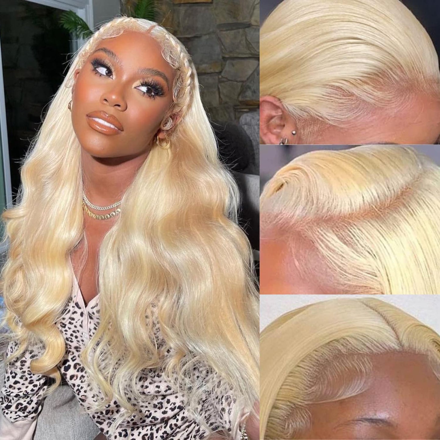 BZN 613 Lace Front Wig Human Hair 13x6 HD Transparent Body Wave 32 Inch Wigs 200 Density