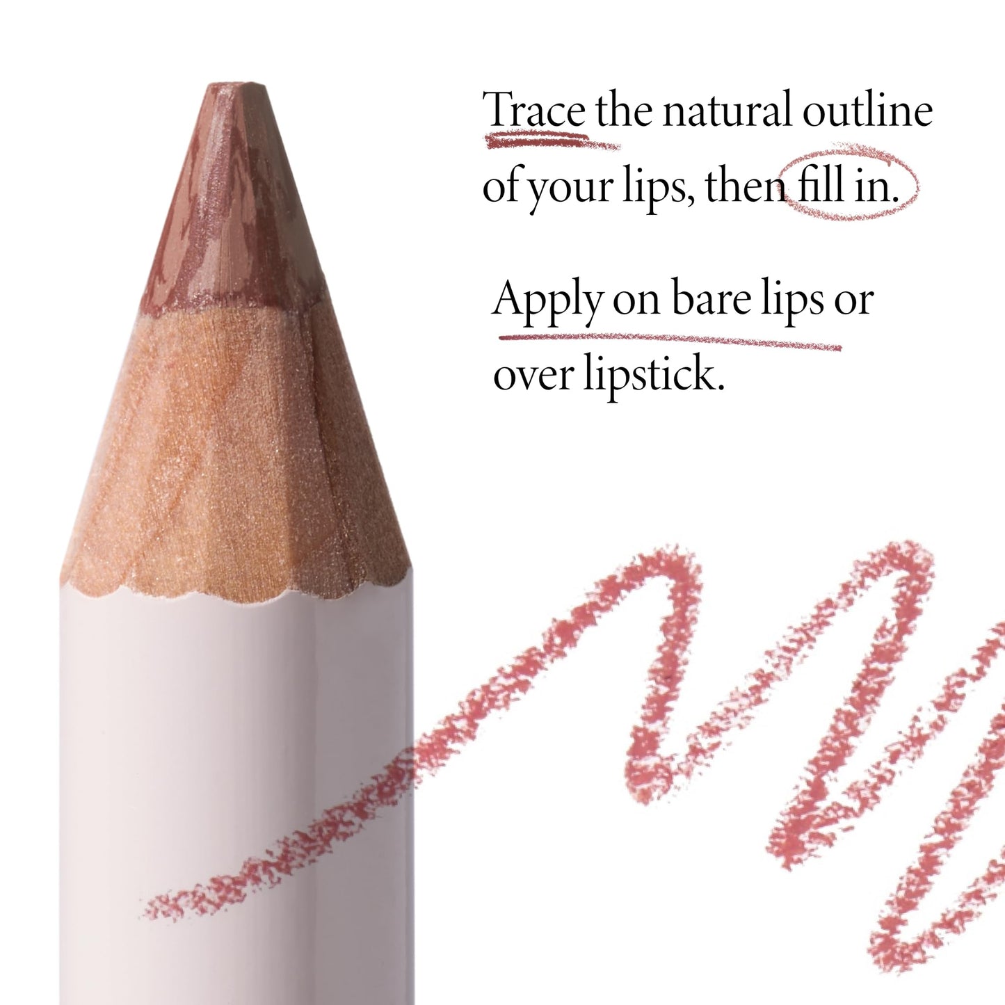 LAURA GELLER NEW YORK Marble Lips Multidimensional Liner, Nouveau Neutral - Marbleized Smooth Glide Sharpenable Lip Liner for Fu