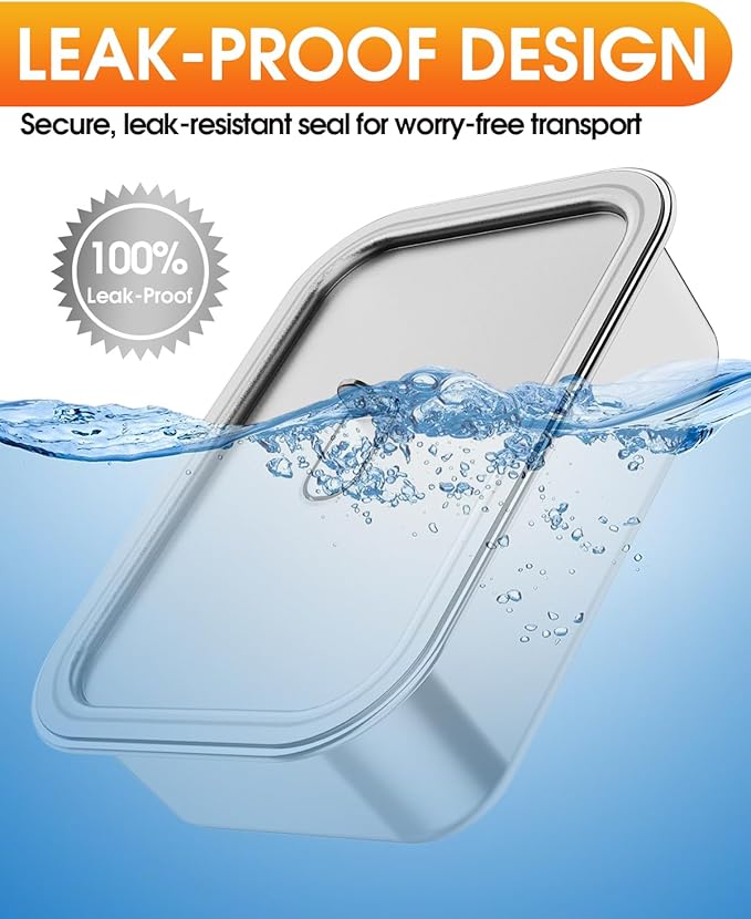 Cordless Electric Lunch Box 1.2L Stainless Steel Container
