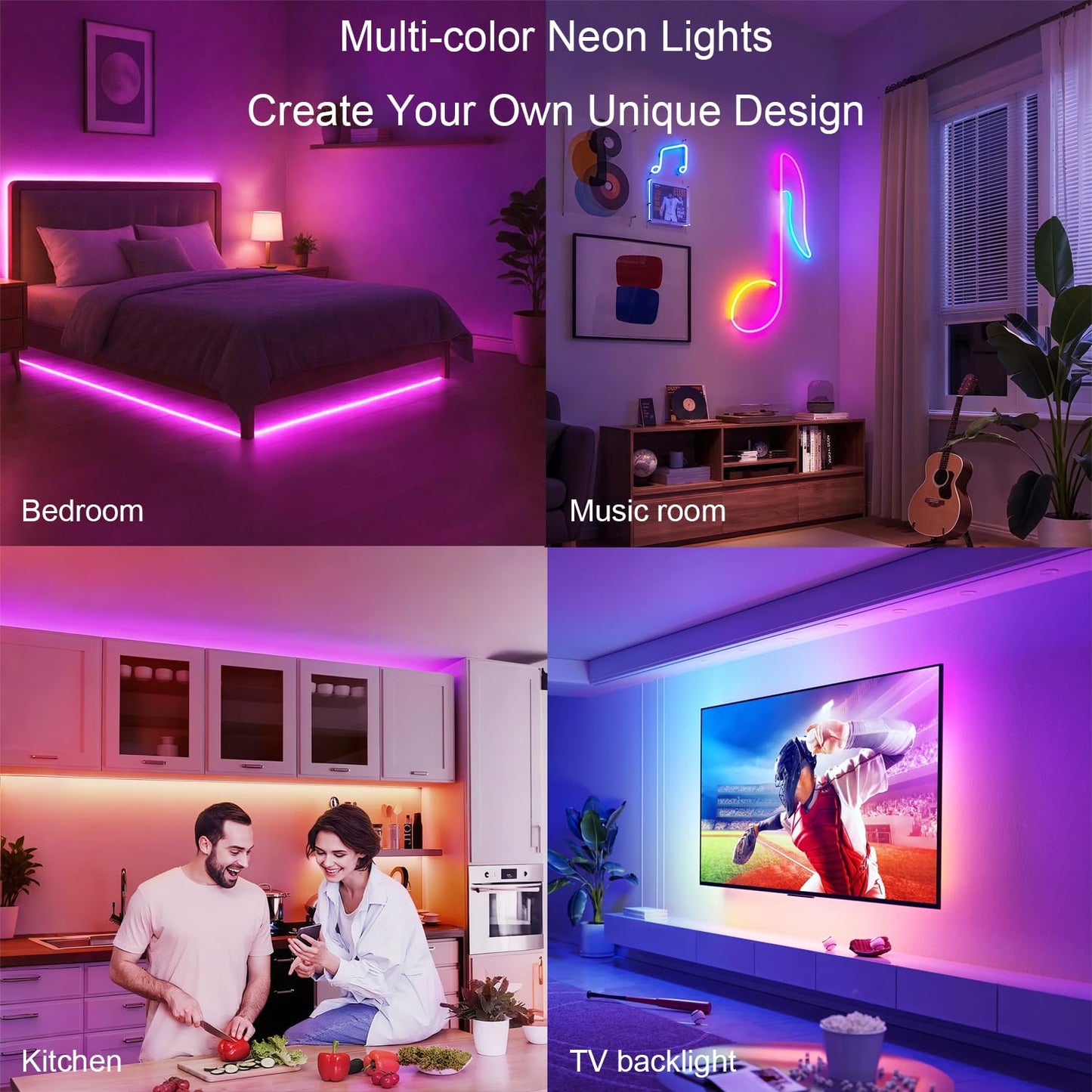 Zslaifu Usb Led Light Strip  16.4Ft 5V Rgb Led Strip Lights  Dimmable Mirror Led Lights Strip  Usb Light For Bedroom  Cabinet  Kitchen  Diy Lighting (Power Adapter Not Included)