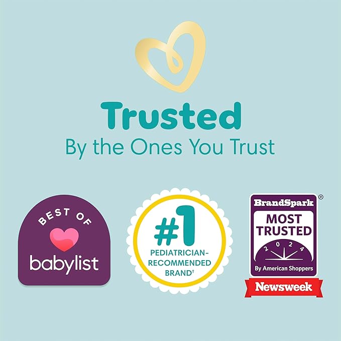 Pampers Baby Diapers - Pure Protection - Size 7, 60 Count, for up to 100% Leakproof, Premium Plant-based Skin Protection