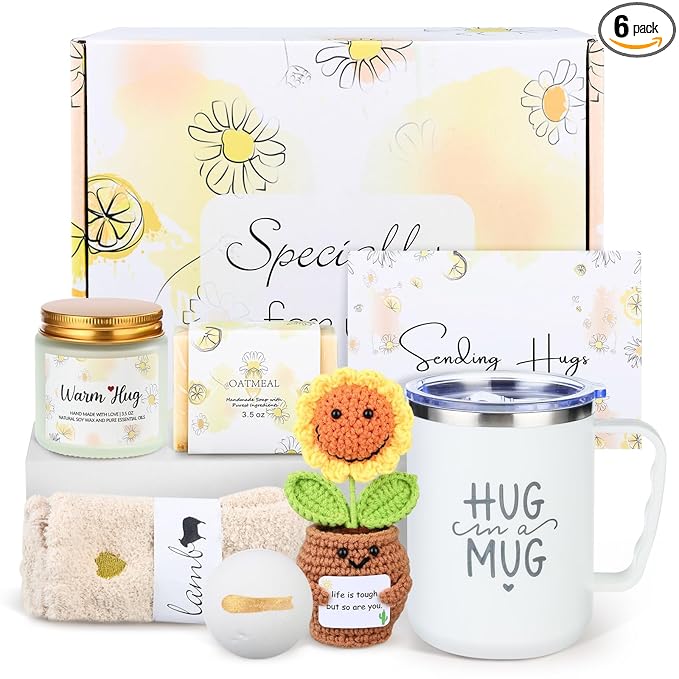 Get Well Gifts Baskets for Women - Care Package After Surgery Recovery Gifts,Feel Better Set Thinking Of You Self Care Gif...
