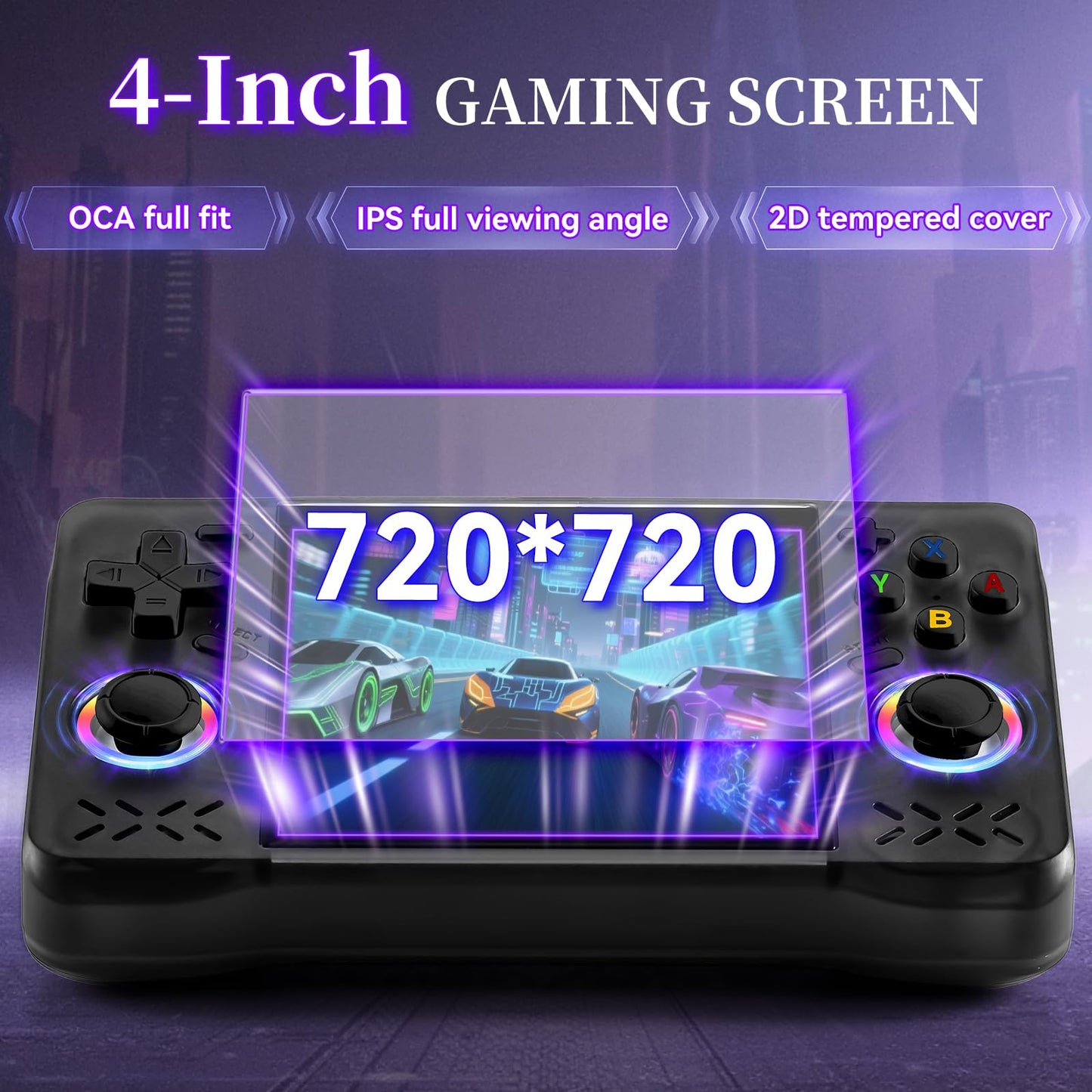 Colourbing XF40H Retro Handheld Game Console - 4-inch Full-Lamination Screen, Linux OS, 18000+ Classic Games, 4000mAh Battery, WiFi Multiplayer & Hall Triggers - Supports 2.4G Wireless Controllers