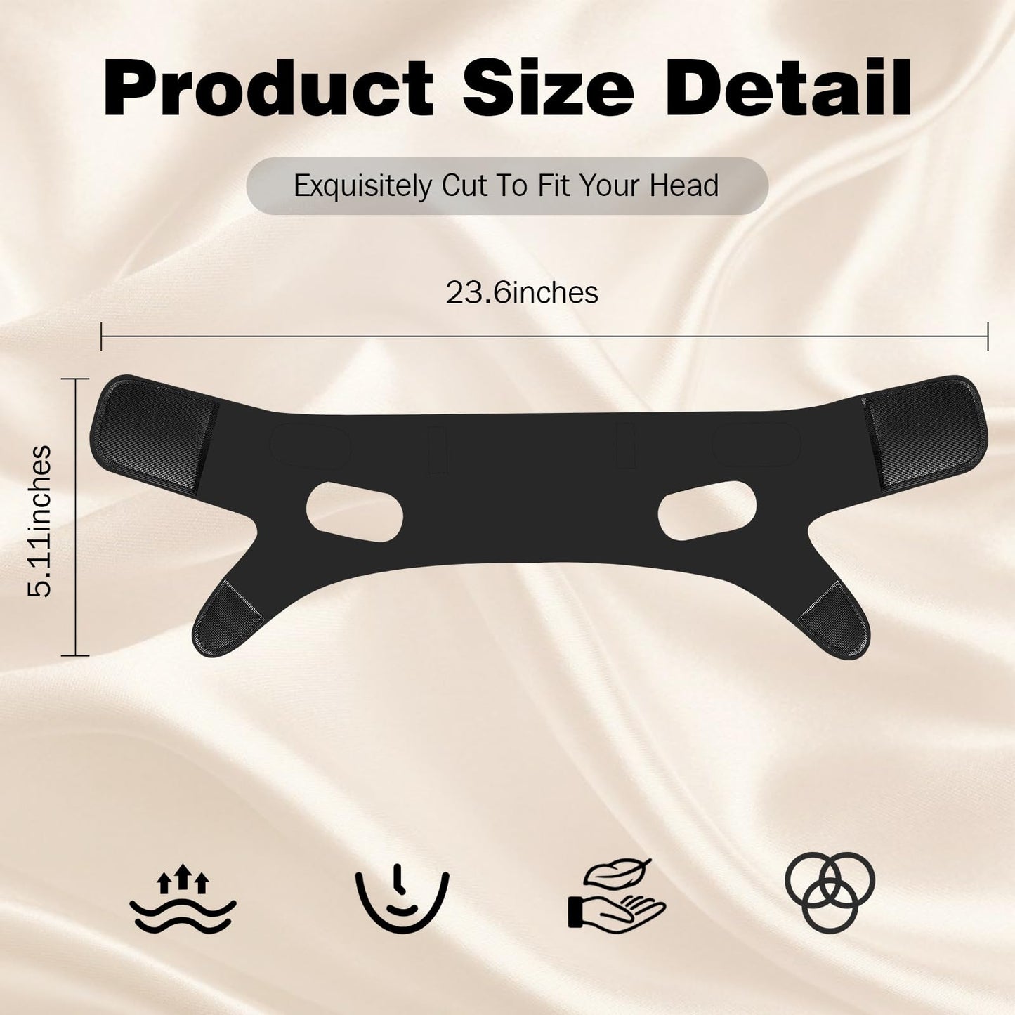 REROIO Snore Stopper for CPAP Users Chin Strap