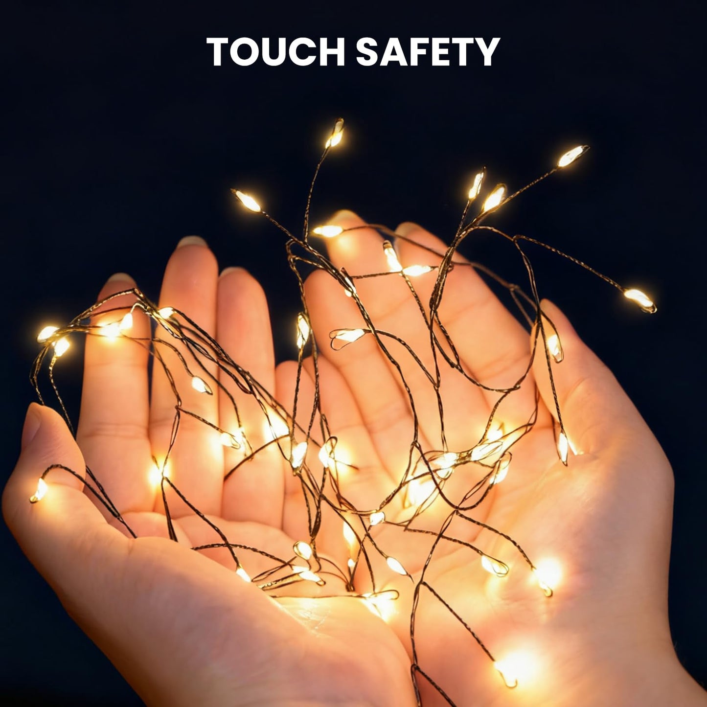 Dailyart Fairy Lights Plug In  2000 Led Twinkle String Light With Remote 130Ft Waterproof 8 Modes Warm Cluster Lights With Timer For Bedroom Wreath Window Wedding Christmas Tree Decoration Black Wire