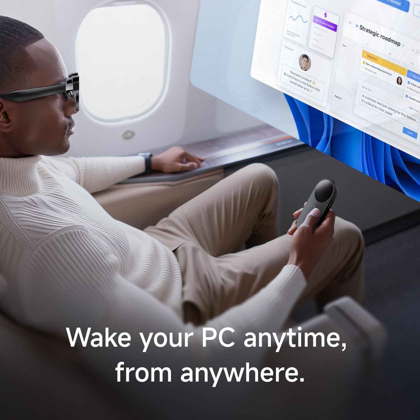 INAIR Wakey - Remote PC Wake-Up Device for INAIR Spatial Computer | Wireless Computer Activation Accessory