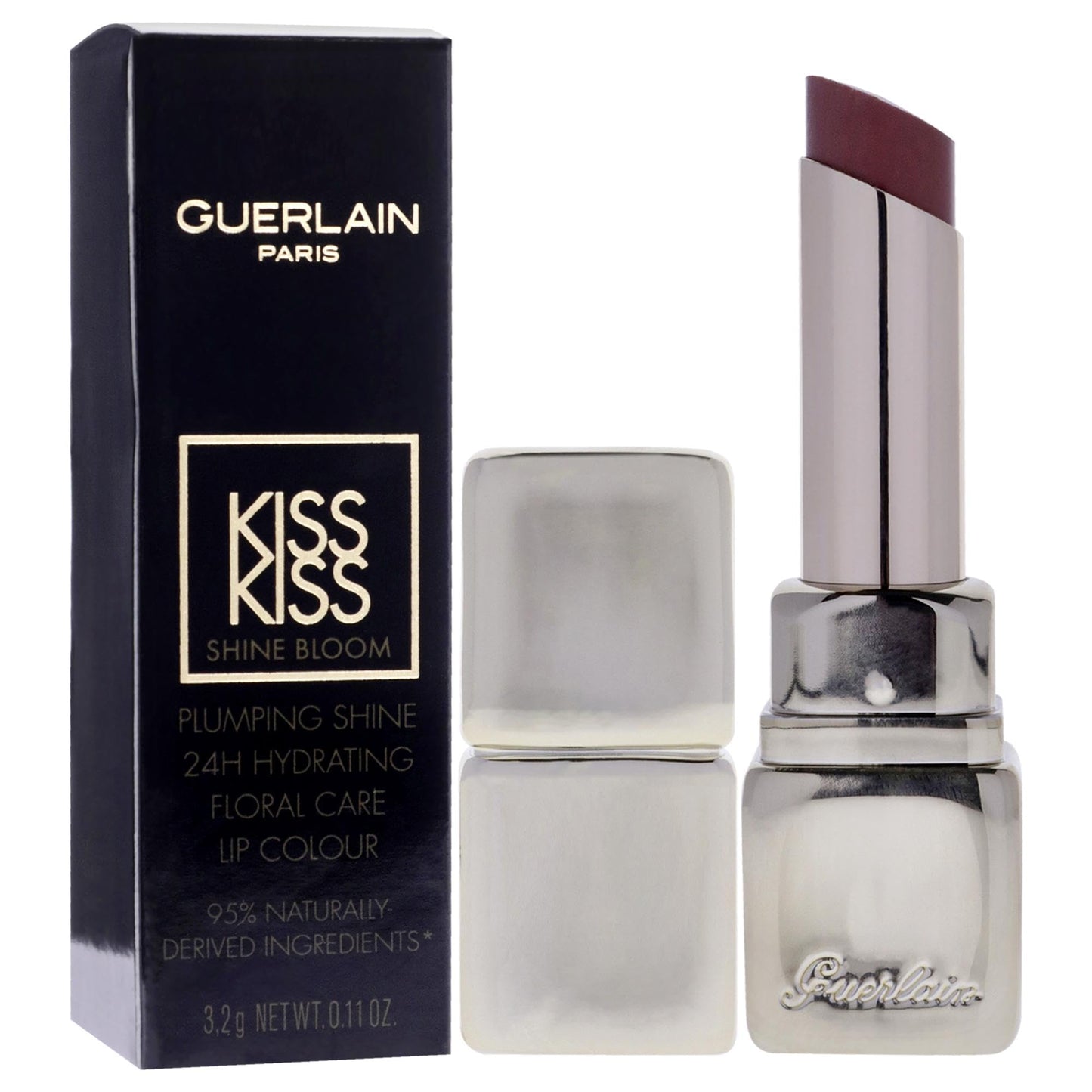 Guerlain Kiss Kiss Shine Bloom Lipstick - 109 Lily Caress for Women - 0.11 oz Lipstick