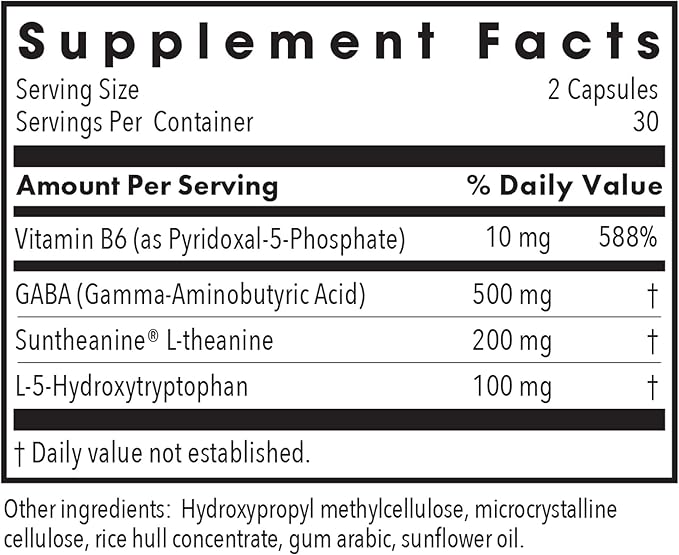 Allergy Research Group Zen Sleep Supplement - Supports Normal Healthy Sleep, P5P, 5-HTP, GABA, L-Theanine, Nervous System Balance, Hypoallergenic, Vegetarian Capsules - 60 Count