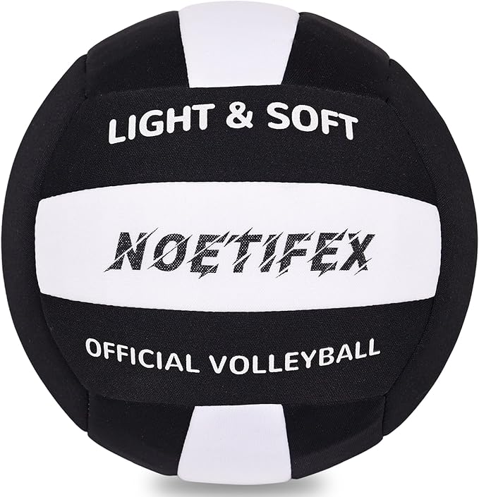 Noetifex Soft Volleyball-Super Soft Fabric Light Volleyball for Indoor Practice Safe and Quiet Kids Youth Beginners House ...