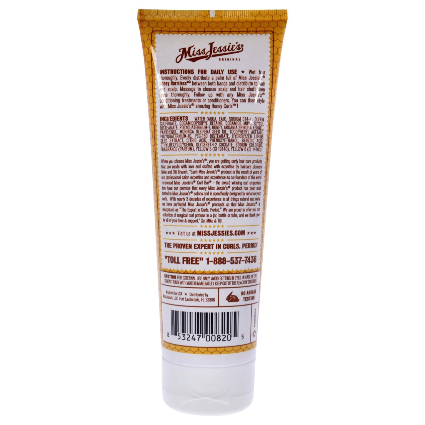 Miss Jessie's Honey Harm Less Unisex Shampoo 8.5 oz