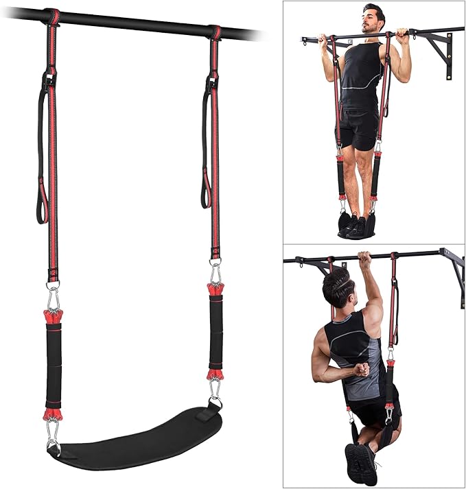 Pull Up Assistance Bands with Fabric Feet/Knee Rest, Heavy Duty Pull Up Resistance Bands, Pull up Assist Bands Pull-up Exe...