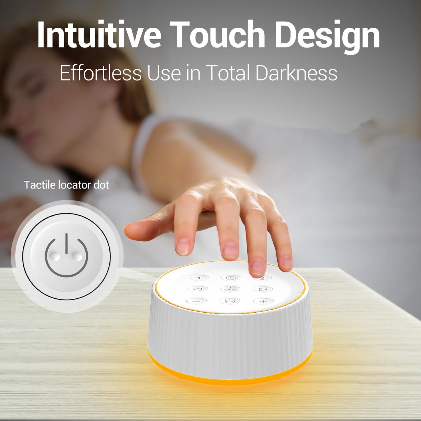 BGOVERSS Sound Machine with 26 Soothing Sounds, 10 Colors Night Light White Noise Machine for Adults Baby Kids Sleep Machines Function, Volume Levels 6 Timers for Home Office Travel