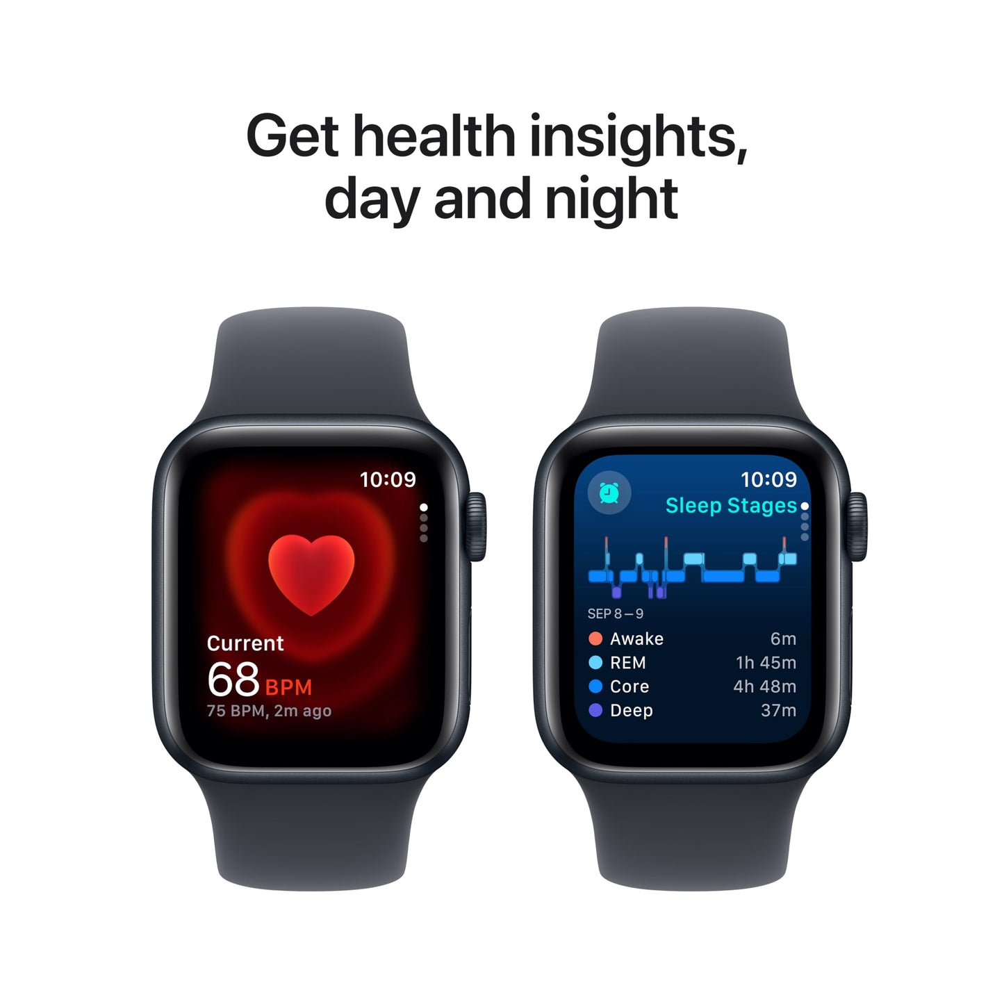 Apple Watch Se (2Nd Gen) [Gps 40Mm] Smartwatch With Midnight Aluminum Case With Midnight Sport Band S/M. Fitness And Sleep Track