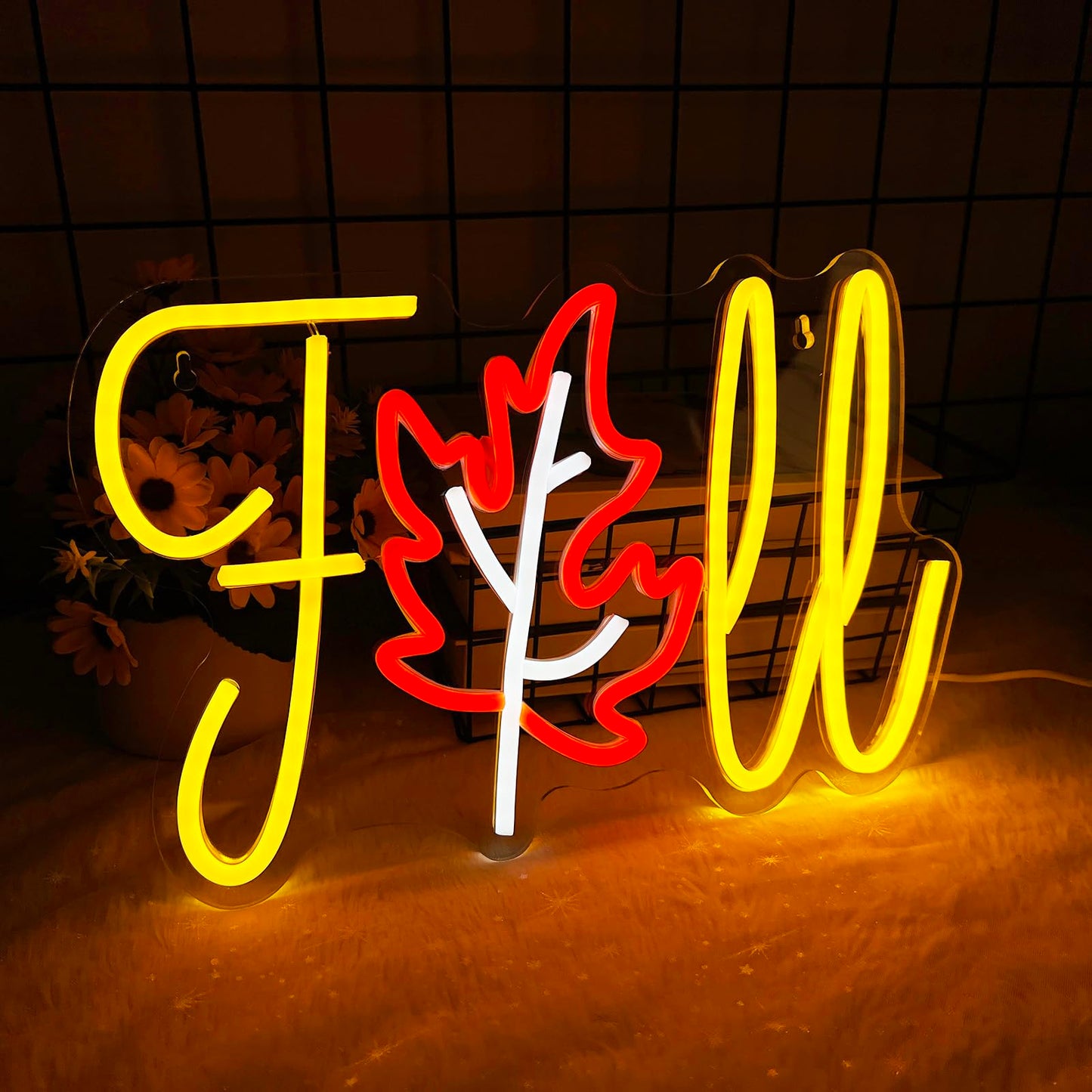 Thanksgiving Fall Neon Sign  Dimmable Autumn Maple Leaf Led Neon Sign For Wall Decor  Usb Powered Thanksgiving Neon Light For Home  Harvest Celebrate Party Holiday Gifts  13.8 ? 9.1 Inch