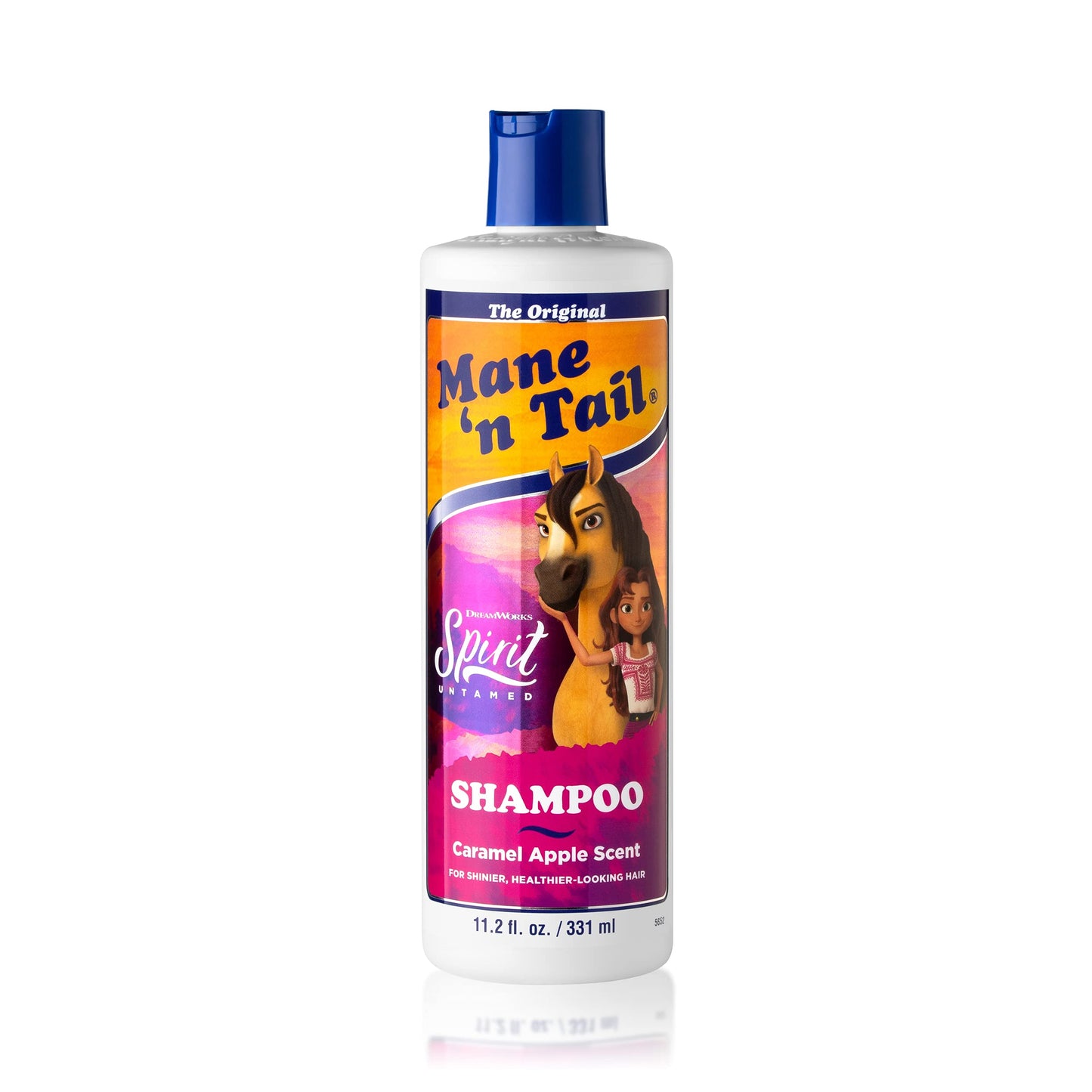Mane 'n Tail Spirit Untamed Shampoo - Caramel Apple Scented, Gentle Rinse Shampoo & Body Wash for Soft, Silky Hair (11.02 oz)