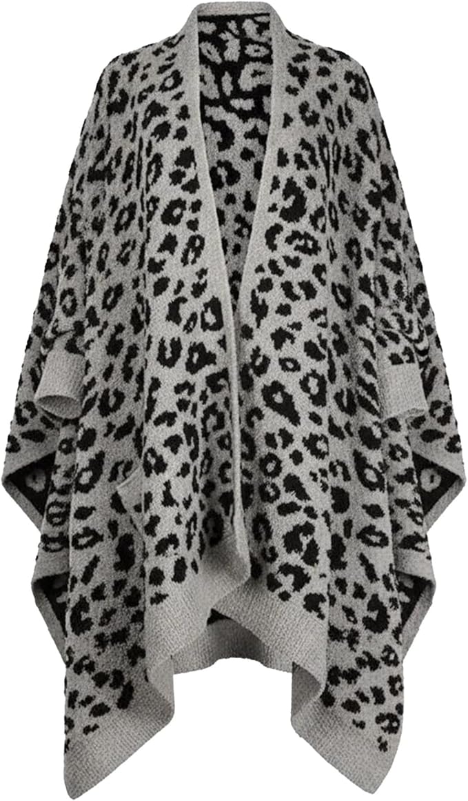 CUBRIDGE Wearable Blanket Sherpa Poncho Unique Office Work Warm Cozy Shawl TV Throw Blankets, Plush Cape Wrap for Adults