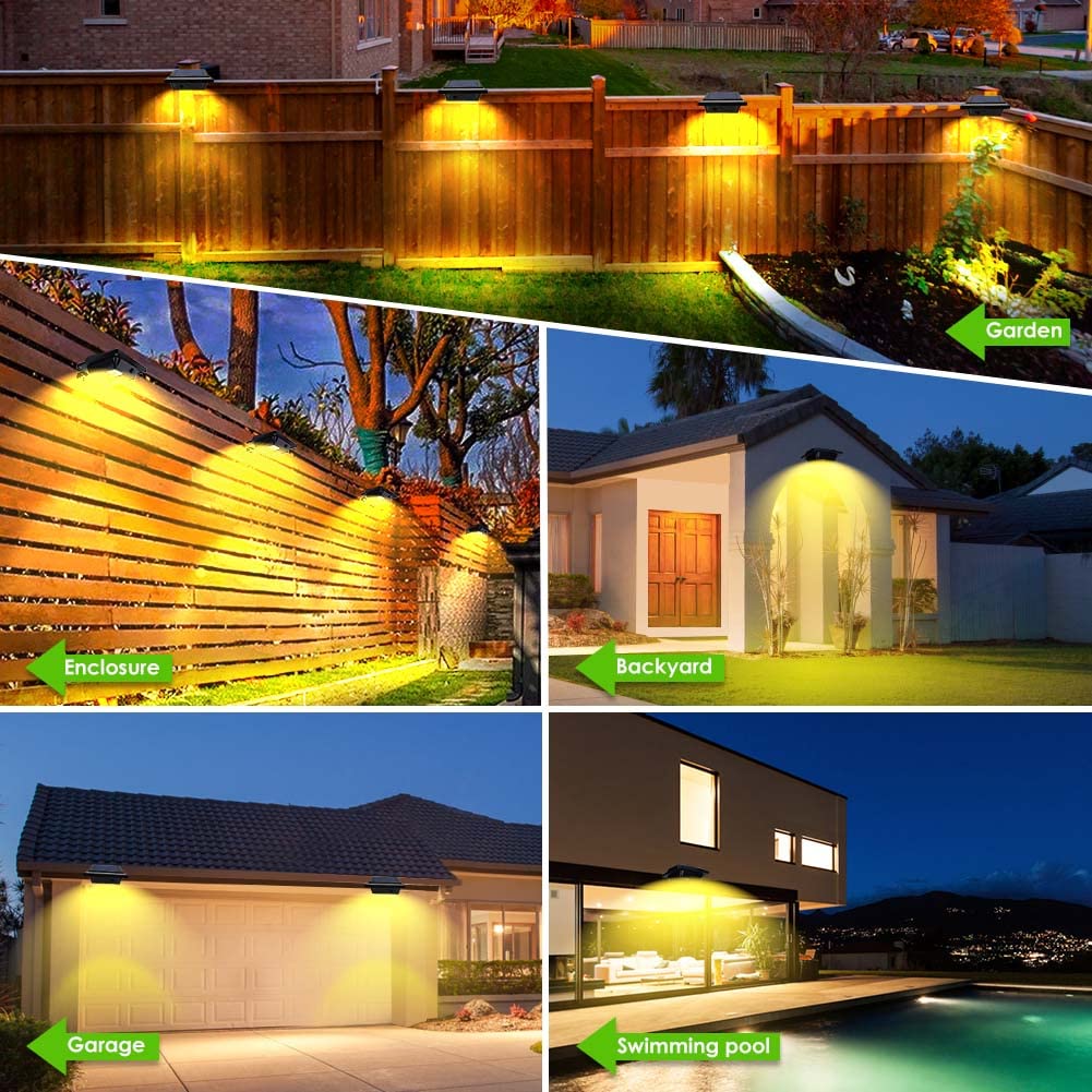 Billion Duo Solar Gutter Lights, 40 Led Waterproof Deck Lights, 4Pack Black, Warm White Light, Model 4Stk Hnb For Outdoor Decor