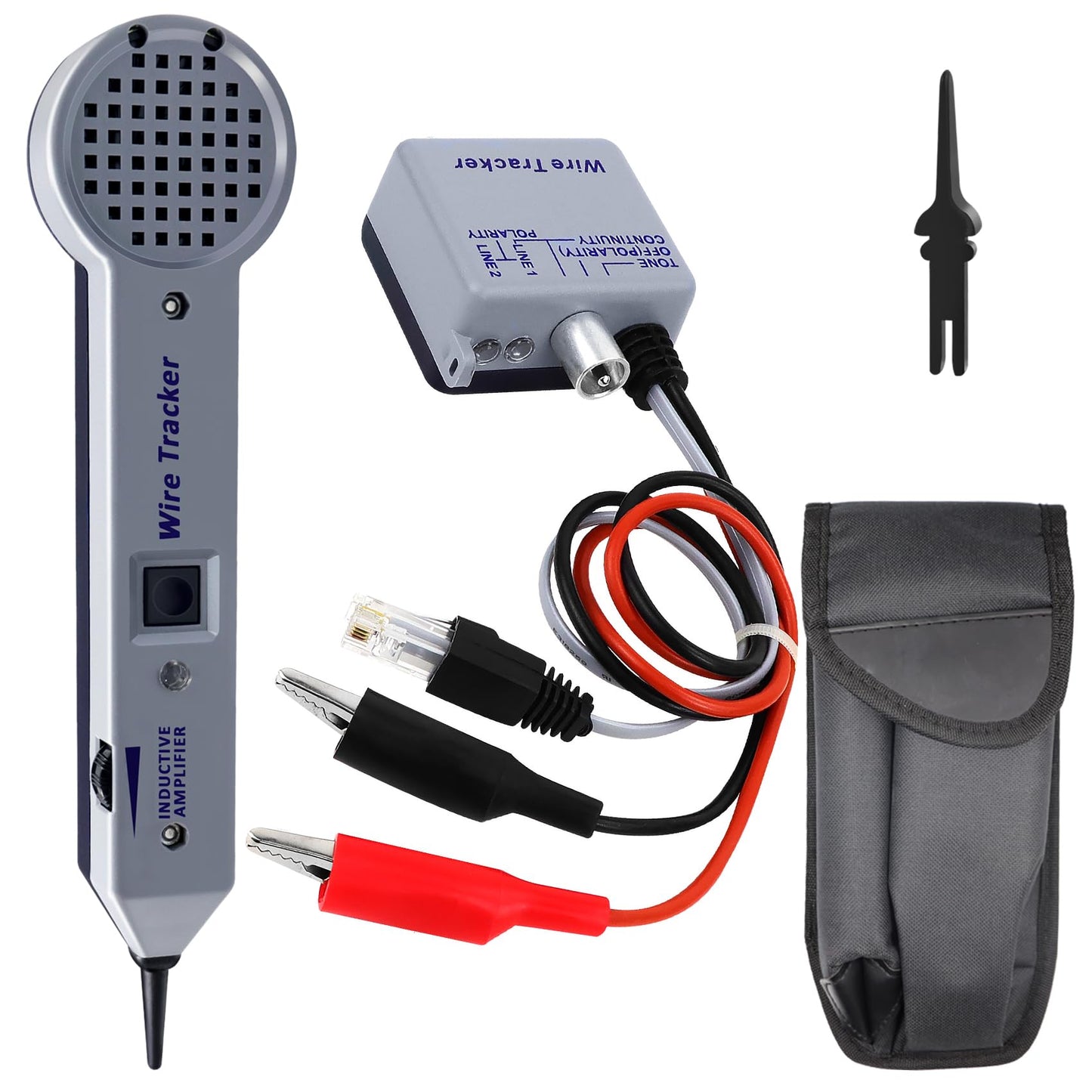 Chaoos Tone Generator kit, Wire Tracer Circuit Tester, 200EP High Accuracy Wire Tester Kit, Wires Tone Tracer, Multi-Tone Cable Test Kits with Inductive Amplifier for Network Cables Collation
