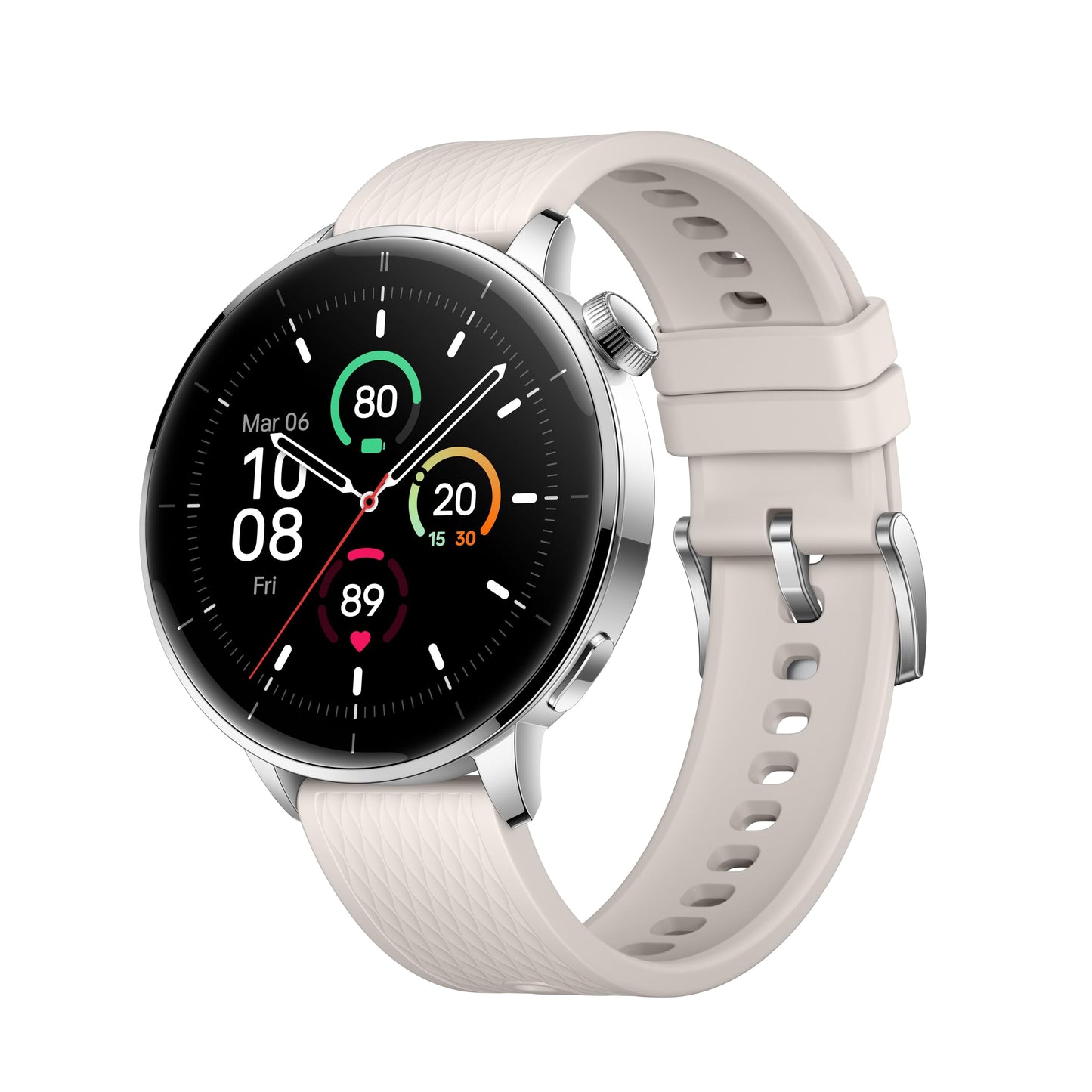 Oneplus Watch 3 43Mm Silver Steel, 1.32-Inch Round Display, Silver Steel, Wearos, 32Gb Storage, Sleep Tracking, 345Mah Battery,
